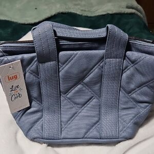 Lug Quilted Matte Luxe Blue Moon Women's Crossbody. NWT